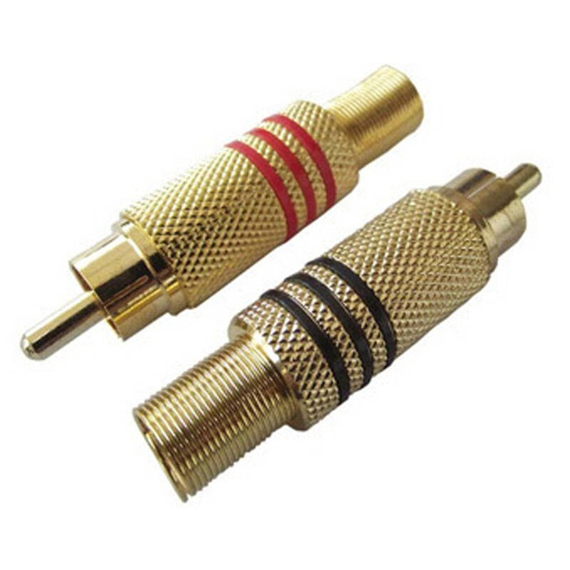 自营 loosafe av接头 音频头 监控专用 2个装