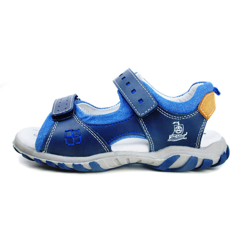 dordor horse多多马健康童鞋si2065 真皮男童凉鞋 沙滩鞋 蓝色 235