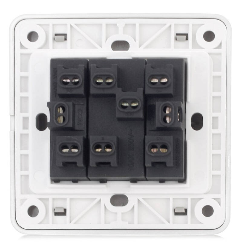 西门子(siemens) 5ta07941nc1 三开双控 灵动带荧光开关插座(钛白色)