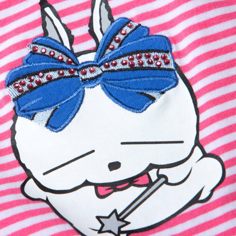 流氓兔(mashimaro)2012夏女童装新品可爱条纹吊带衫m16232078 玫红