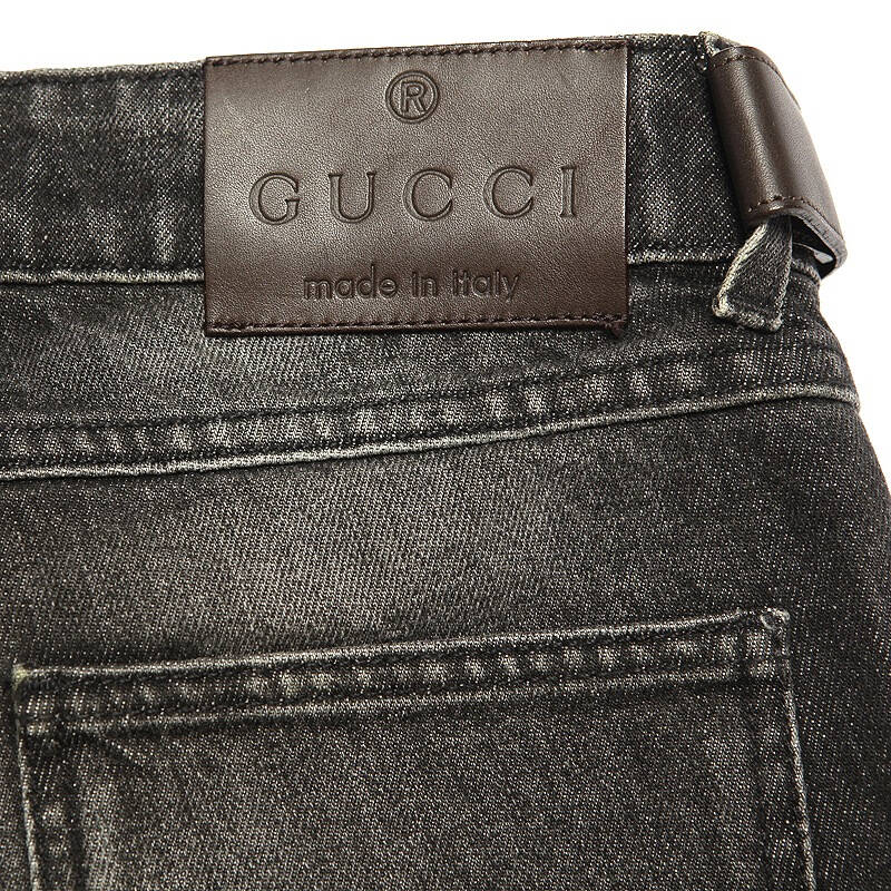 gucci 古馳 男士灰色純棉牛仔褲 249788 xz422 1000 yf 40碼