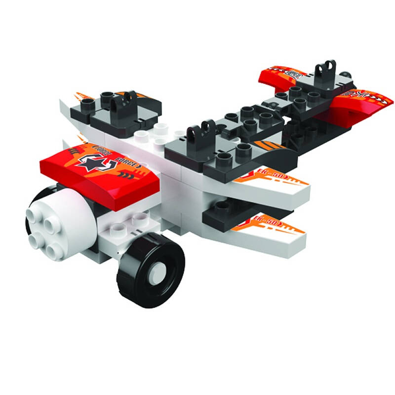 培培乐(peipeile) 积木拼插玩具 变形积木 天鹰一号9105 三合一