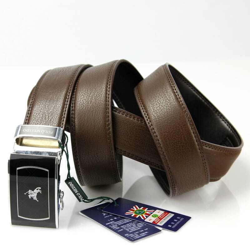 polomeisdo保罗美思得男士商务休闲牛皮自动扣皮带pc-t376f啡色