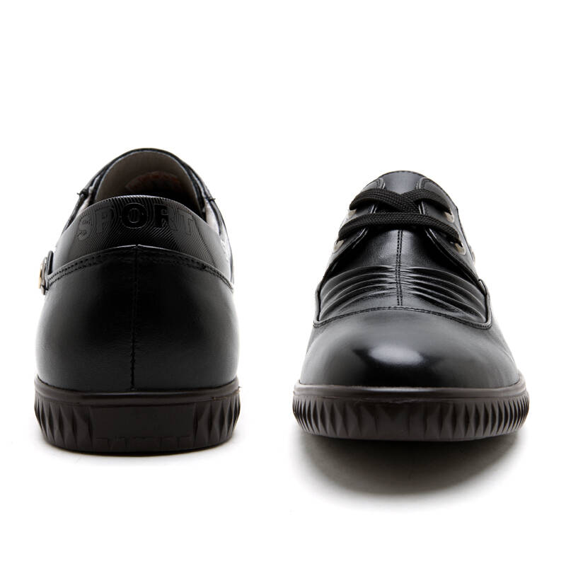 mingshi名士 商务鞋 缝制男鞋头层真皮系带皮鞋62103 黑色 41/255