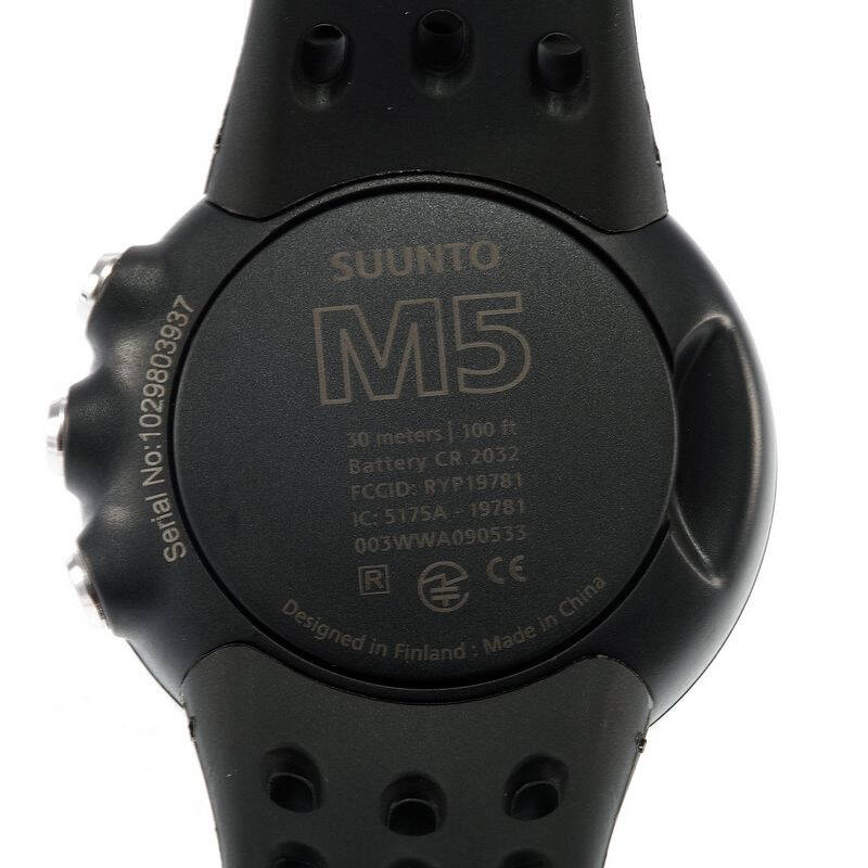 颂拓(suunto)手表 m5户外运动石英男表心率黑金刚套装ss018260000