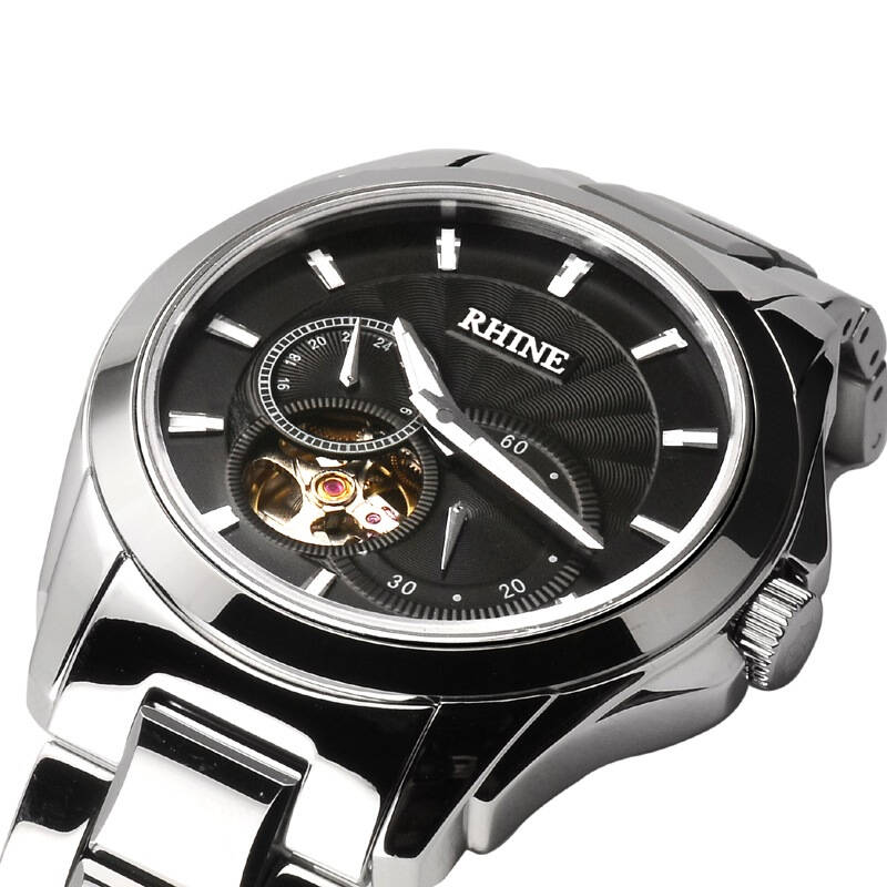 莱茵rhine 简约时尚商务全自动机械男表r89108m.g.