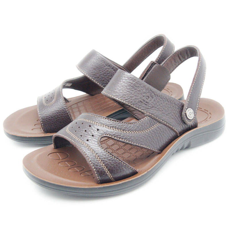 montagut/梦特娇2012夏款 新款牛皮休闲男凉鞋 拖鞋|凉鞋|沙滩鞋 q2