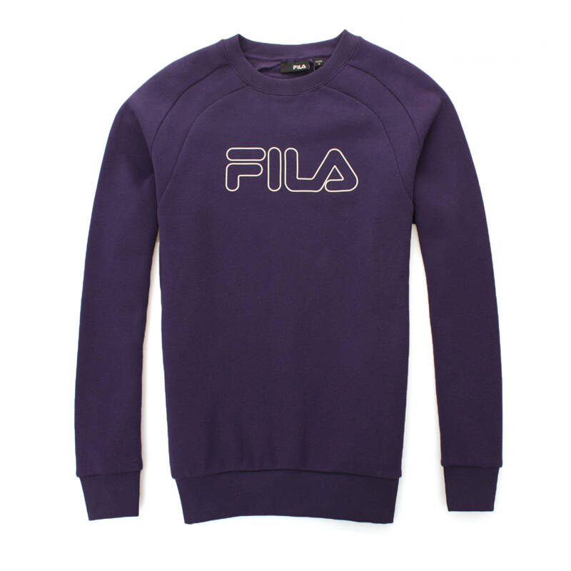 斐乐fila专柜运动服男圆领套头卫衣 6043202n 紫色 s