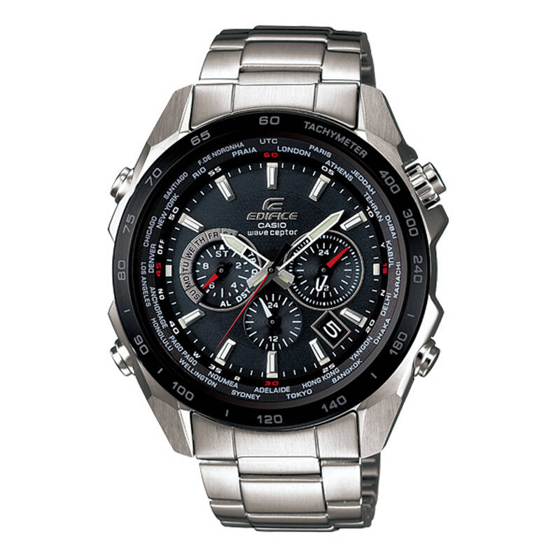 casio卡西欧edifice电波系列三眼计时6局电波男表eqw-m600db-1a