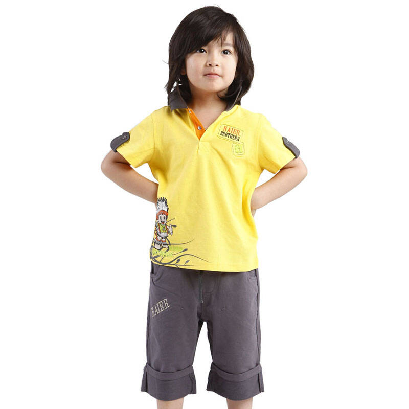 海尔兄弟 haier brothers 童装 休闲系列 男童装 短袖polo衫