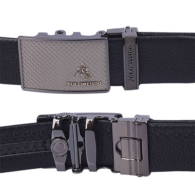 保罗美思得/polomeisdo皮带男真皮男士皮带自动扣全头层牛皮腰带加宽