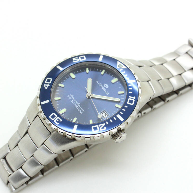 罗兰西lorenz圆形石英男表2021021