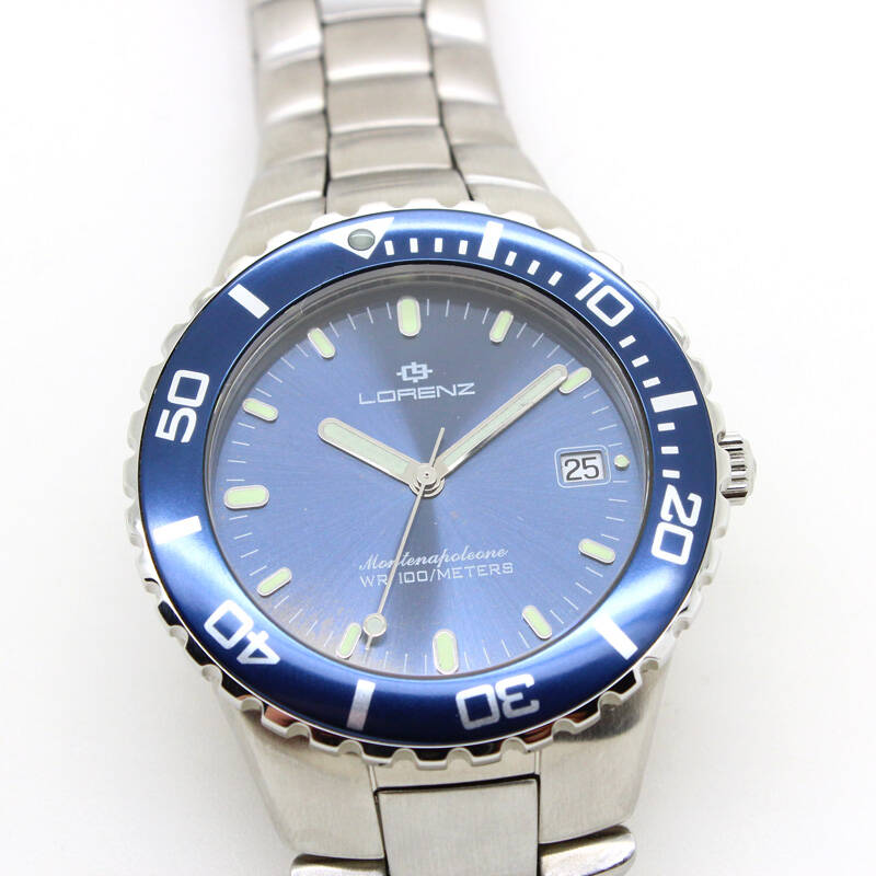 罗兰西lorenz圆形石英男表2021021