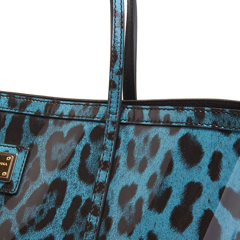 dolce&gabbana 杜嘉班纳 女士蓝色豹纹手提单肩包 bb4391 a1922 80650