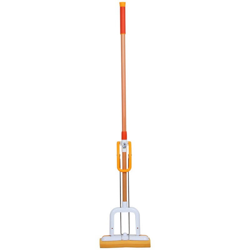 世家800100196imop魔洁王胶棉挤水拖把橘色