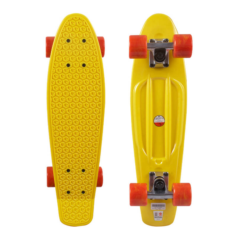 沸点滑板challenge香蕉板 小鱼板penny board系列 黄色 红黄混色
