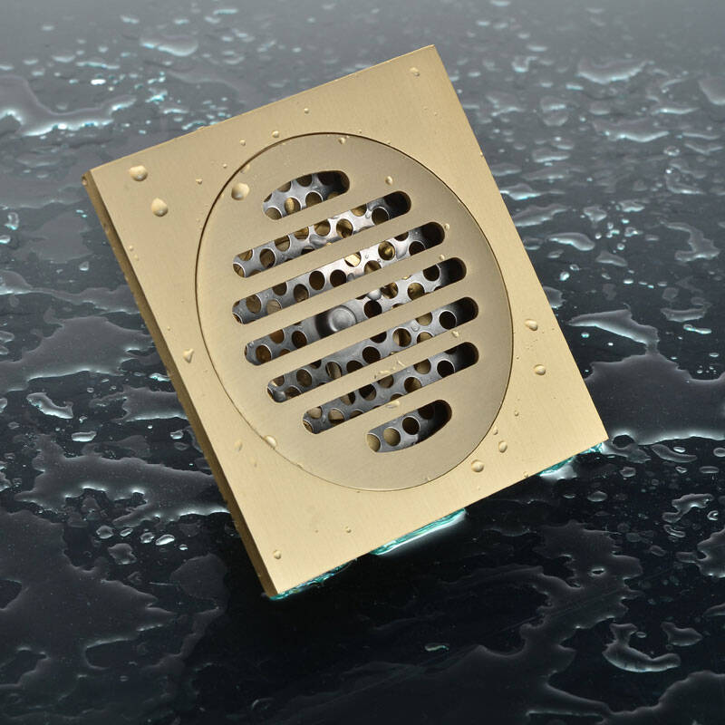 爱尚妮 asunny 全铜金色欧式三防洗衣机地漏 防臭防虫防溢水地漏 ad