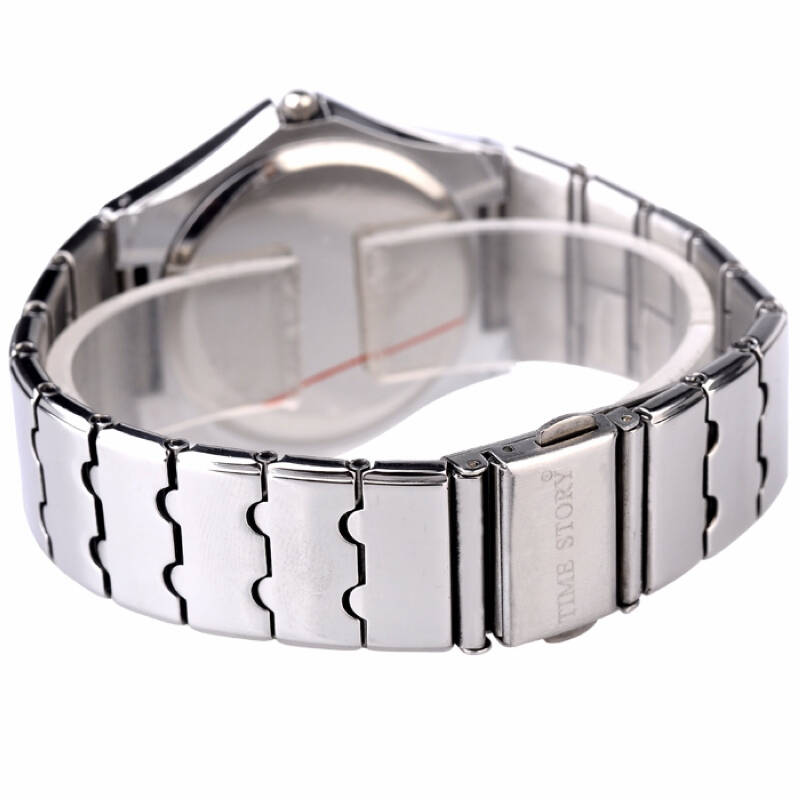 时间故事俊朗男士商务手表时尚钢带石英表t61005g免费刻字个性定制