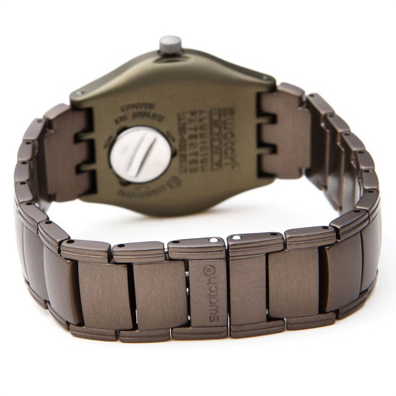 斯沃琪(swatch)手表 金属中盘系列石英女表棕色思念ylc7001ag