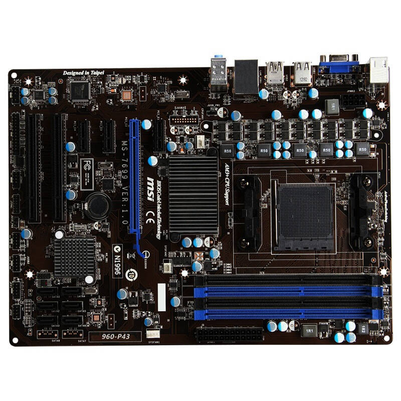 微星(msi) 960-p43(amd760g sb710g/socket am3 )主板 京东自营