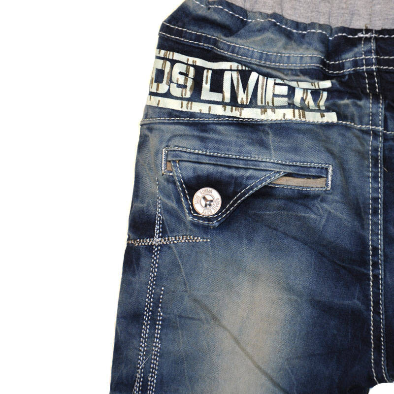 童年日记童装 儿童牛仔长裤中大童牛仔裤韩版修身长裤子 18814牛仔蓝