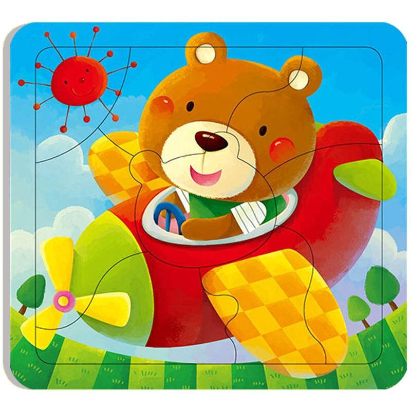 小红花·动手动脑玩拼图3(2～3岁 8块) 自营