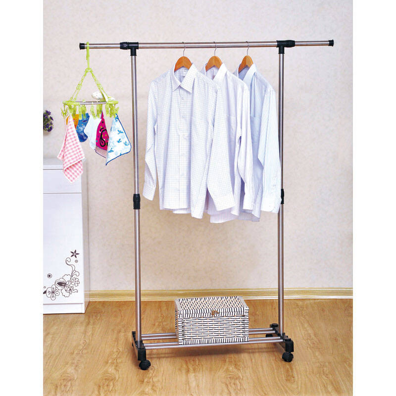 东晨单杆落地伸缩晾衣架4支dc-505