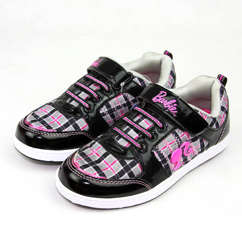 barbie芭比中童休闲鞋ae77703 黑色 33/215mm