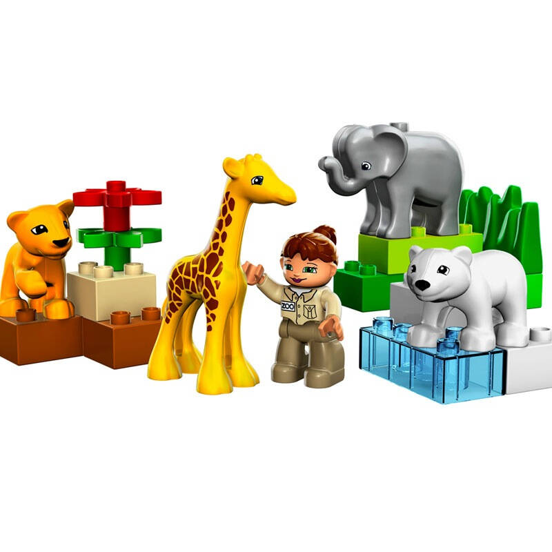 lego 乐高 duplo 得宝系列 小宝宝动物园 4962 自营