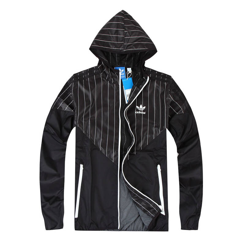 阿迪达斯adidas三叶草男装防风衣-x52155 黑色 xs