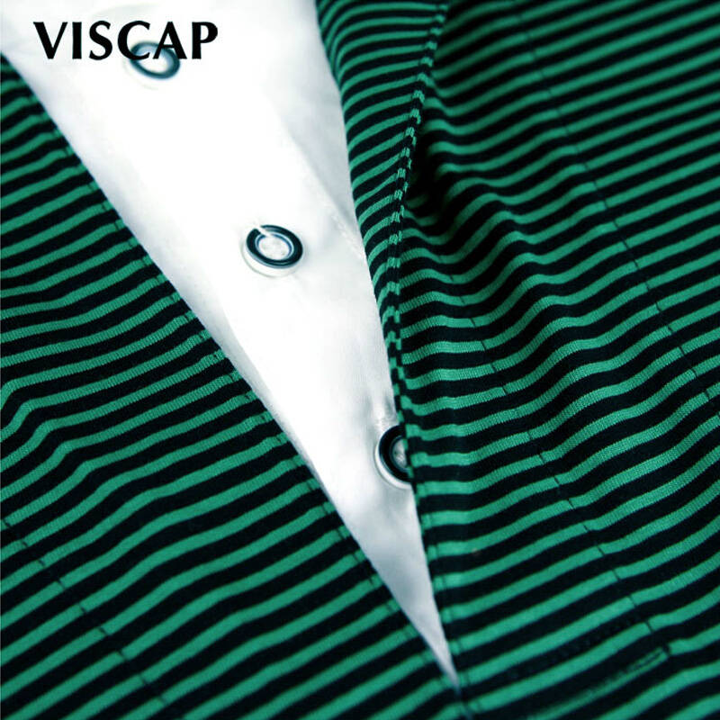 viscap维斯凯男装 秋季新品商旅休闲条纹宽松长袖纯棉t恤502311185 58