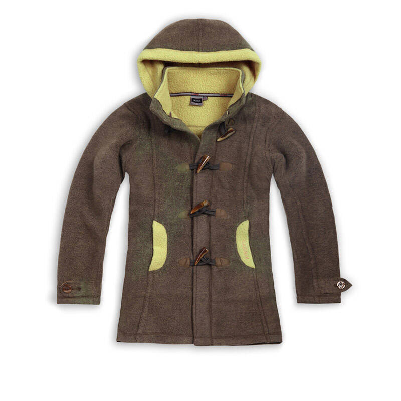 carava户外 秋冬女款保暖抓绒风衣 休闲外套450202 啡橙 m