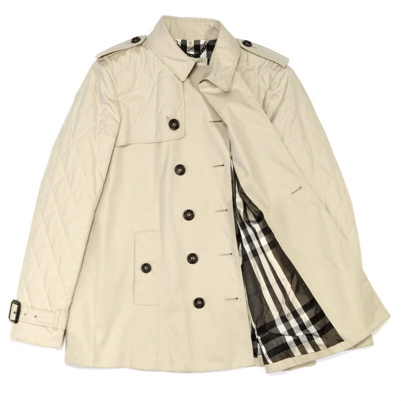 burberry 巴宝莉 米白色女士短款风衣 3792363 175/96a xy