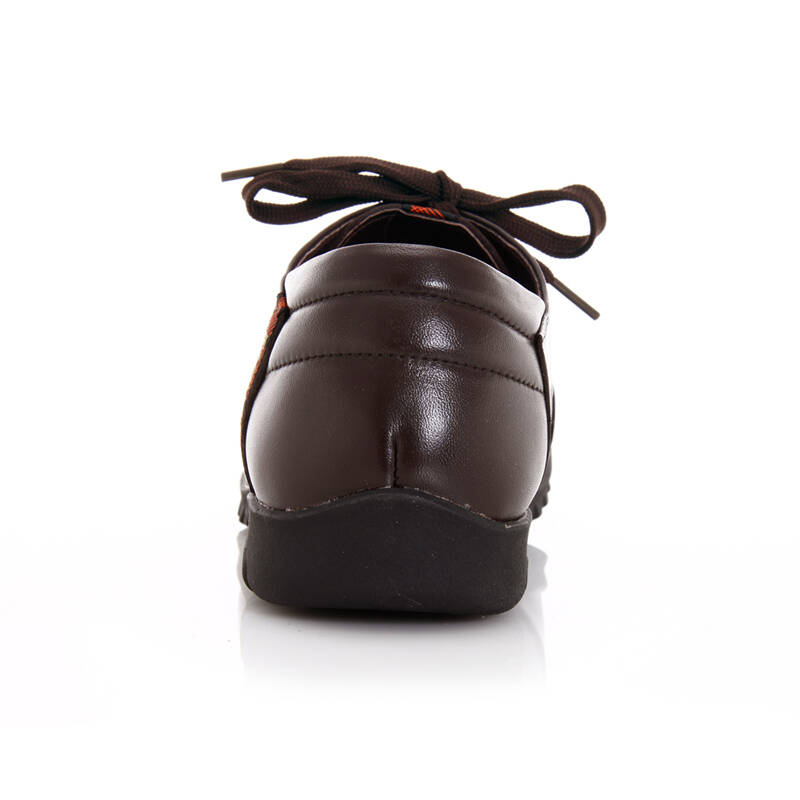 皮尔世绅 新品褶皱打蜡牛皮系带男鞋单鞋a726664 棕色 41