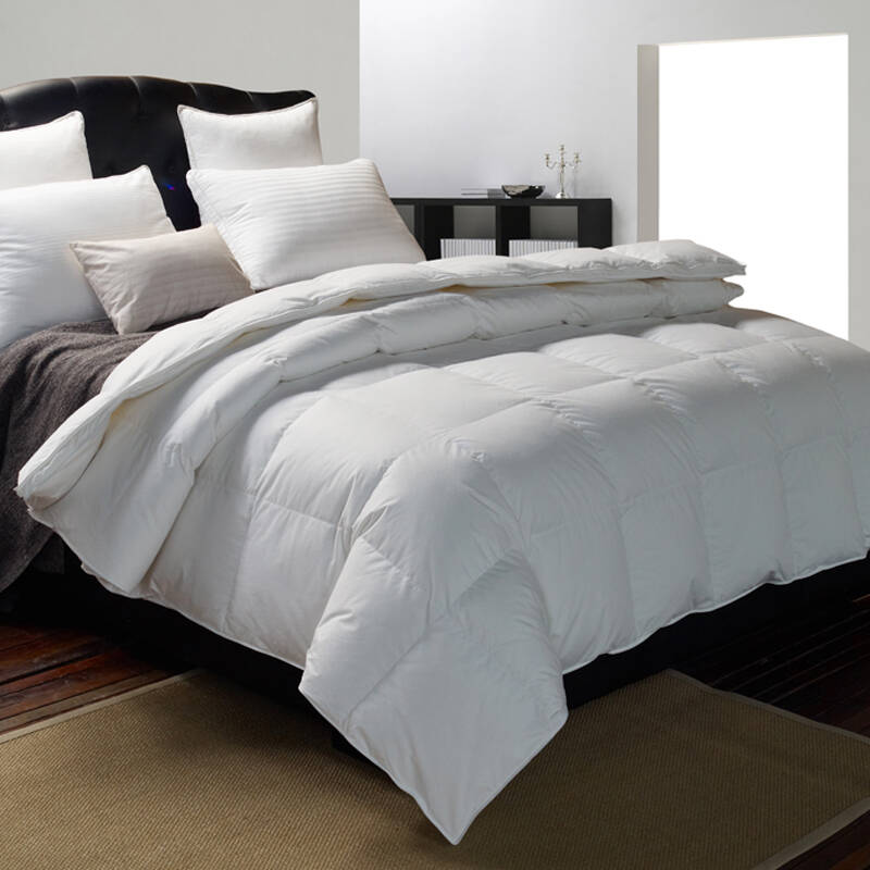 弗兰家纺 超手感羽绒被 80%白鸭绒全棉被芯 双人被子 200*230