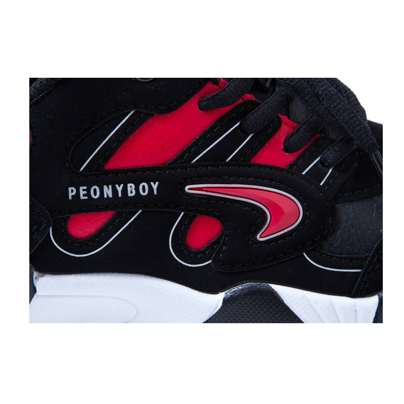peonyboy花花公子 男鞋 男子篮球鞋 运动休闲鞋 跑步鞋 z39410 黑红