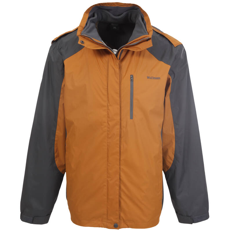 木林森户外(mulinsen)情侣款冲锋衣男女款两件套防风防水寒冬保暖冲锋