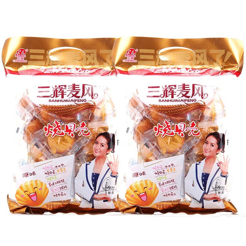 三辉麦风烧贝壳300g*2袋 自营