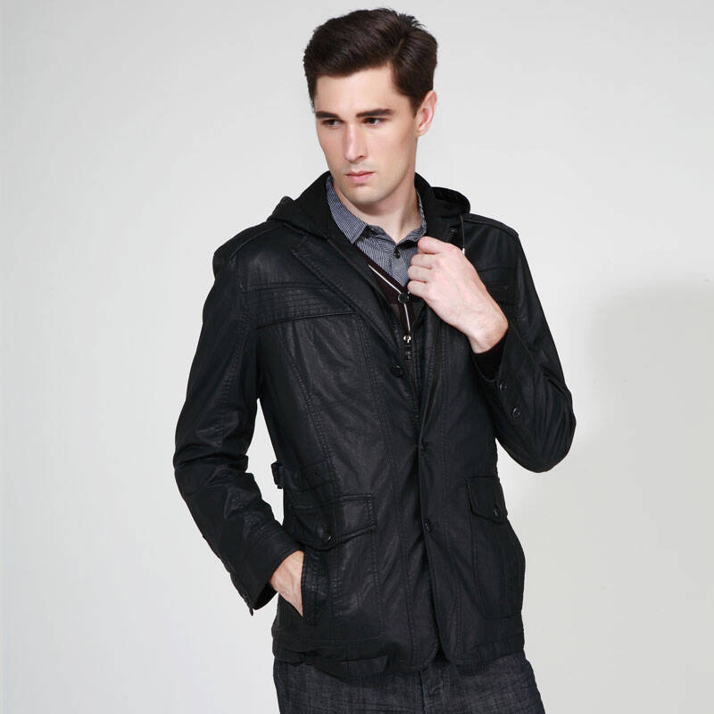 正品 忘不了男装 休闲服 秋冬外套231319603 墨黑 185/100(52)