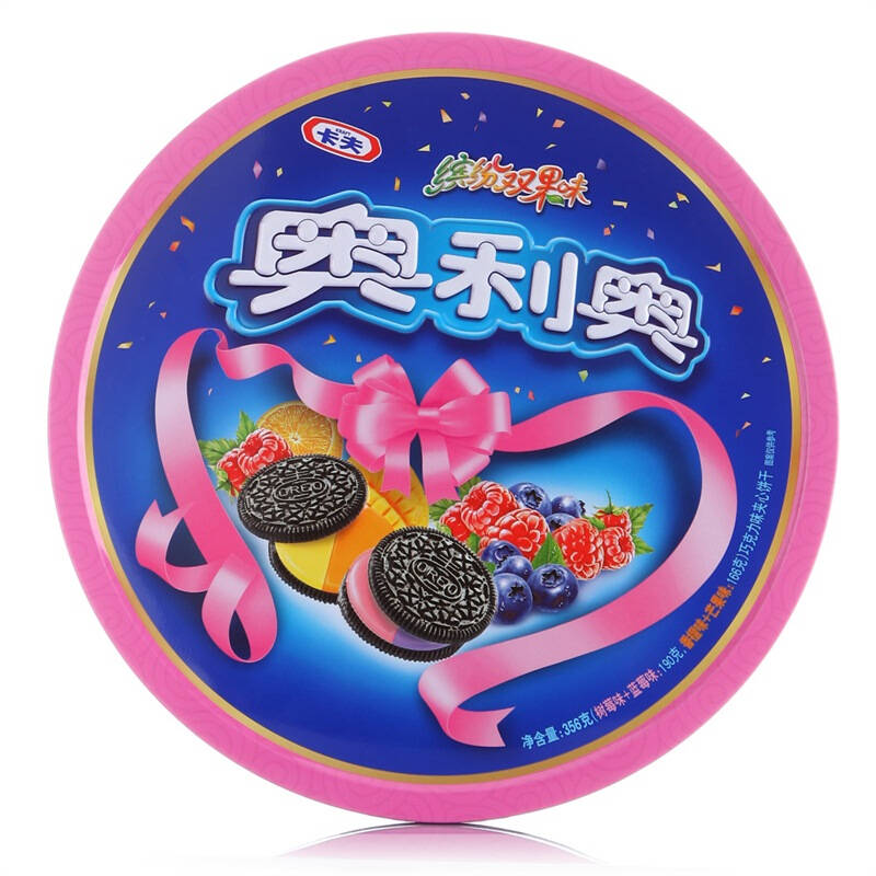 奥利奥(oreo)新年礼听缤纷双果味356g
