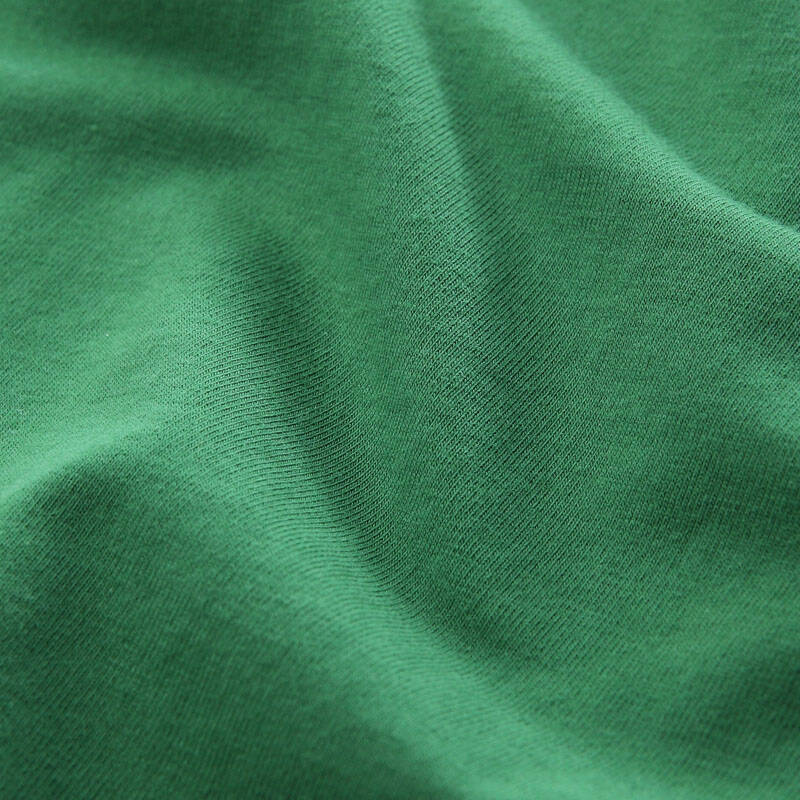 茵曼 春装文艺棉质圆领纽扣装饰纯色长袖t恤【8310410227】 草绿色 m