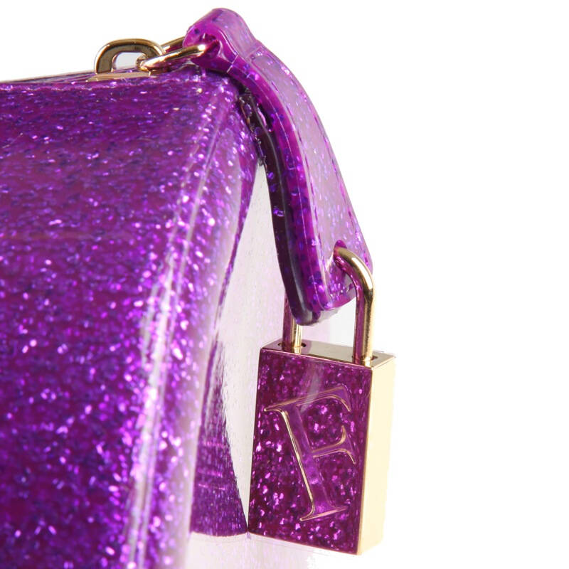 furla 芙拉女款pvc紫色糖果包单肩包 80340225 jn