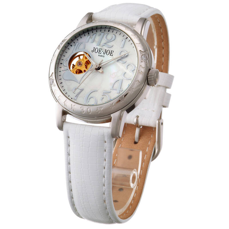joe joe 心跳律动机械表 女表(银白色)