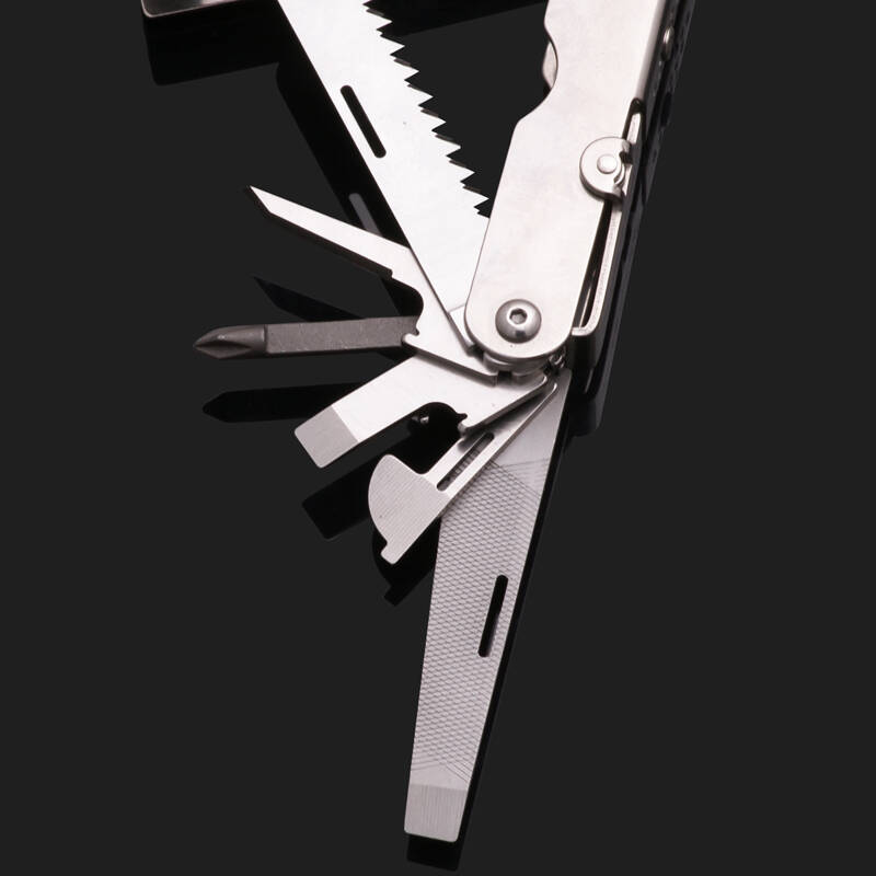 美国sog索格s60-l 天霸22功能军用工具钳-银色 带真皮皮套仿旧处理