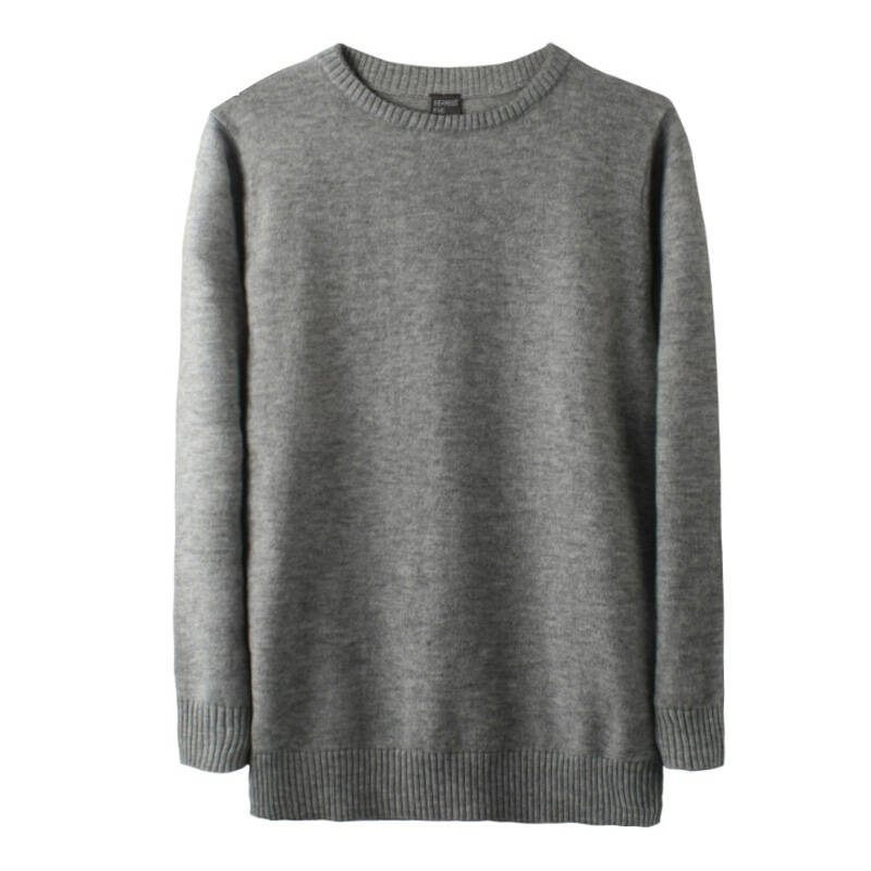 豆巴士 tw3663 男童套头羊毛衫 儿童毛衣 浅中灰色 130