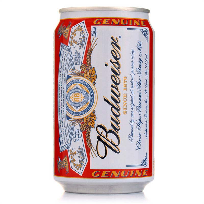 budweiser 百威啤酒330ml*24聽