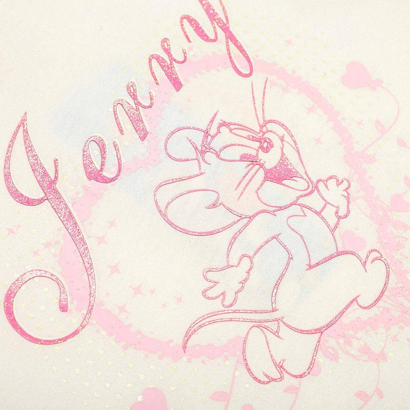 tom and jerry/猫和老鼠2012夏季米白套服女童es051-189 白色 120