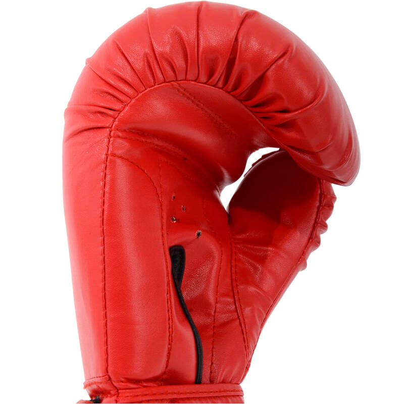 山人运动 加厚拳击手套 训练散打拳套 击打沙包沙袋拳套 红色拳击手套