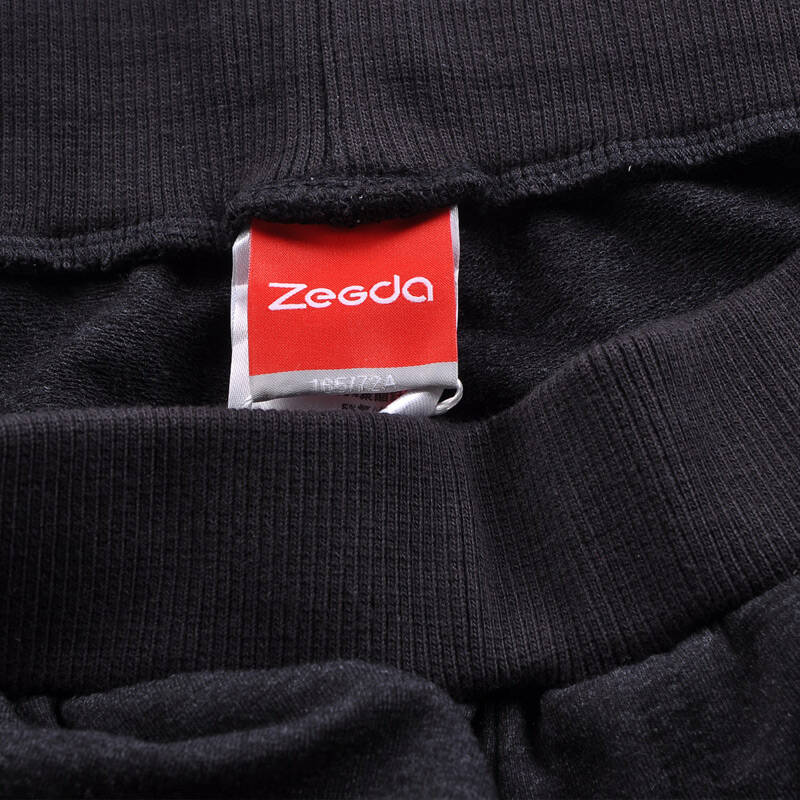 zegda正大 韩版女士休闲卫裤 纯棉运动裤长裤cb233a01 黑色cb233a013