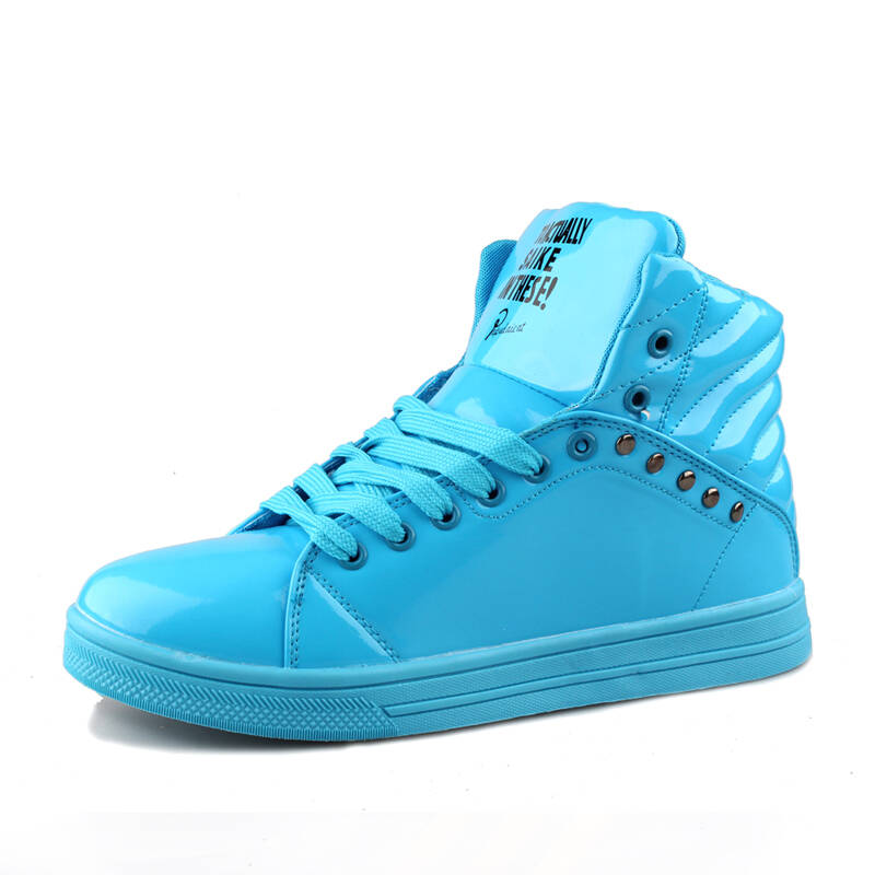 吉星宇荧光色漆皮运动女鞋 运动休闲女鞋 百搭街舞糖果色鞋子 1210